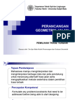 Modul 1 Pemilihan Trase Terbaik