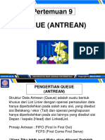 Pertemuan 9: Queue (Antrean)