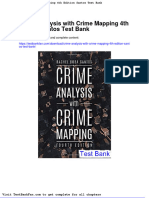 Dwnload Full Crime Analysis With Crime Mapping 4th Edition Santos Test Bank PDF
