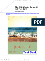 Dwnload Full Javascript The Web Warrior Series 6th Edition Vodnik Test Bank PDF