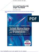 Dwnload Full Joint Structure and Function 5th Edition Levangie Test Bank PDF