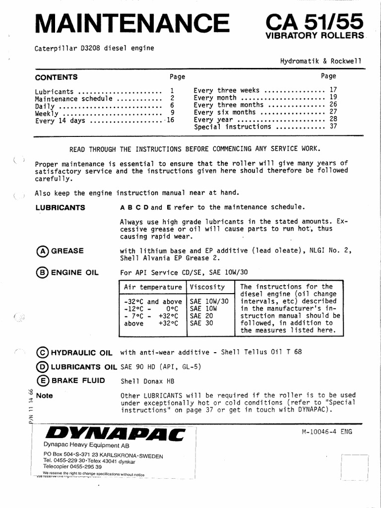 CA 51 Maintenance M 10046 en | PDF