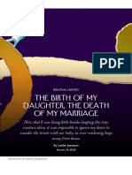 The Birth of My Daughter The Death of My Marriage