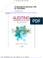 Dwnload Full Auditing and Assurance Services 14th Edition Arens Test Bank PDF