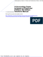 Dwnload Full Auditing and Accounting Cases Investigating Issues of Fraud and Professional Ethics 4th Edition Thibodeau Solutions Manual PDF