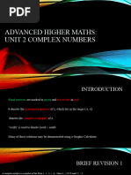 Advanced Higher Maths Unit 2 Complex Numbers