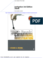 Dwnload Full Criminal Investigation 3rd Edition Brandl Test Bank PDF