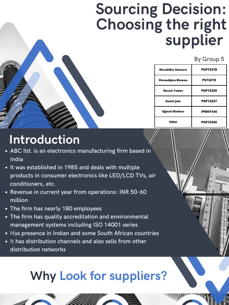 Supplier Selection Process PDF Supply Chain Audit