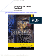 Dwnload Full Juvenile Delinquency 9th Edition Thompson Test Bank PDF