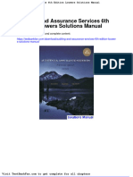 Dwnload Full Auditing and Assurance Services 6th Edition Louwers Solutions Manual PDF