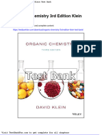 Dwnload full Organic Chemistry 3rd Edition Klein Test Bank pdf