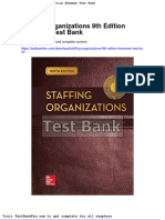 Dwnload Full Staffing Organizations 9th Edition Heneman Test Bank PDF