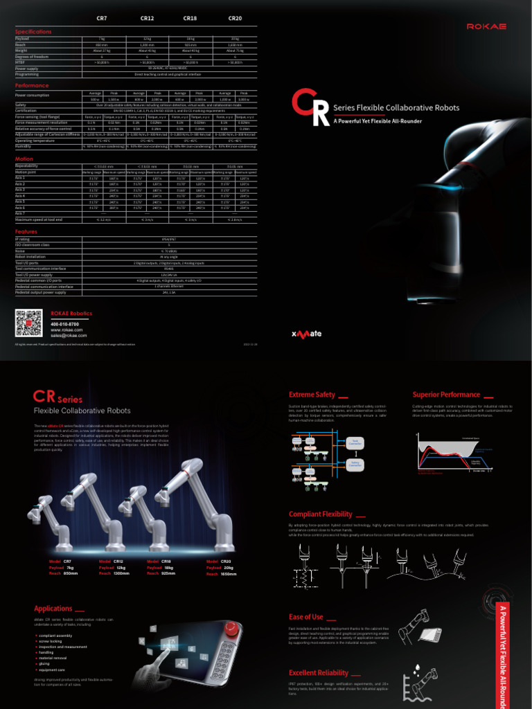 ROKAE CR Series Collaborative Robots | PDF | Input/Output ...