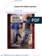 Dwnload Full Criminal Procedure 9th Edition Samaha Test Bank PDF
