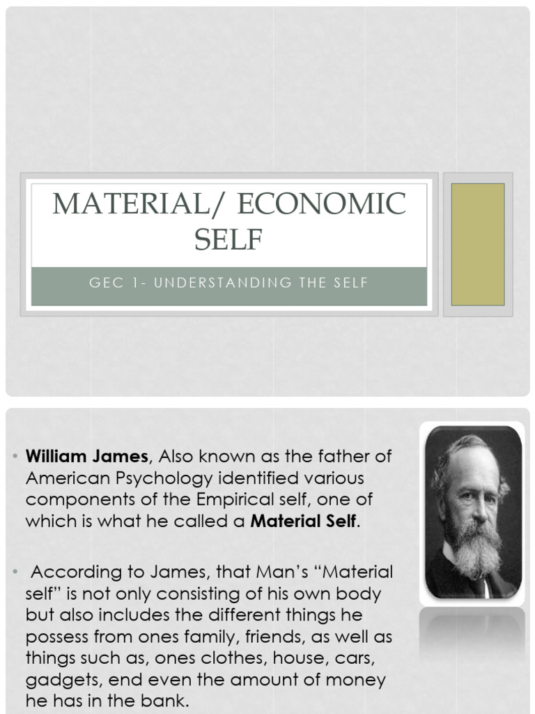 Uts Lesson (Material and Economic Self) Download Free PDF Self