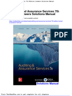 Dwnload Full Auditing and Assurance Services 7th Edition Louwers Solutions Manual PDF