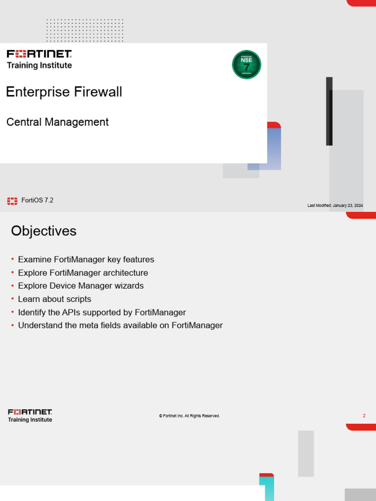 Enterprise FW 05-Central Management | PDF | Command Line Interface ...
