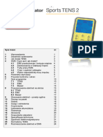 Instrukcja Obslugi Elektrostymulatora Sports Tens 2 Tenscare1