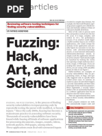 Fuzzing: Hack, Art, and Science