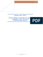 Compte Rendu: TP N°5 Analyse, Filtrage Et Acquisition Des Signaux Analogiques Base de La Carte D'instrumentation ELVIS II