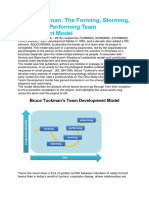 Assessment 3A - Tuckman Model For Team Development