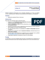 Indicaciones para La Evaluación en Línea 14 - 2023 - 3