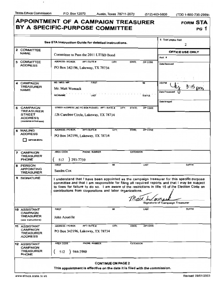 Pro Bond Pac Initial Filing 091411 | PDF | Violence