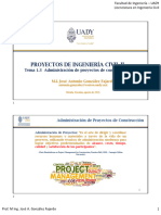 1.3 Administración de Proyectos de Construcción