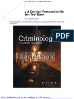 Dwnload Full Criminology A Candian Perspective 8th Edition Linden Test Bank PDF