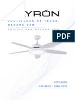 Dayron Ventilador de Techo Nevada