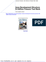 Dwnload Full Labor Relations Development Structure Process 12th Edition Fossum Test Bank PDF