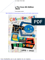 Dwnload Full Criminology The Core 4th Edition Siegel Test Bank PDF