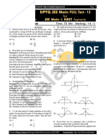 JEE Main DPYQ Full Syllabus PAPER-13_STUDENTS