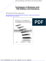 Dwnload Full Statistical Techniques in Business and Economics 15th Edition Lind Solutions Manual PDF