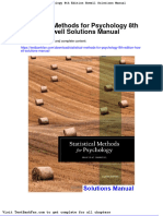 Dwnload Full Statistical Methods For Psychology 8th Edition Howell Solutions Manual PDF