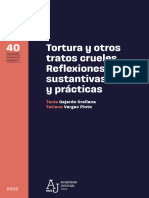 MD40 Tortura y Otros Tratos Crueles. Reflexiones Sustantivas y Practicas