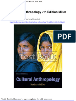 Dwnload Full Cultural Anthropology 7th Edition Miller Test Bank PDF