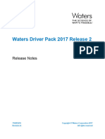 Waters Driver Pack 2017 Release 2 Release Notes 716005259ra