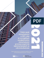 Instytut Rozwoju Miast I Regionów, Polski Rynek Nieruchomości W 2021 Roku Ze Szczególnym Uwzględnieniem Nieruchomości Przeznaczonych Lub Wykorzystywanych Na Cele Mieszkaniowe