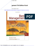 Dwnload full Bank Management 7th Edition Koch Test Bank pdf