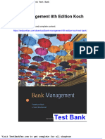 Dwnload Full Bank Management 8th Edition Koch Test Bank PDF