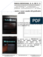 Guía Rápida para Sacar Canales Del Graficador Ur20000