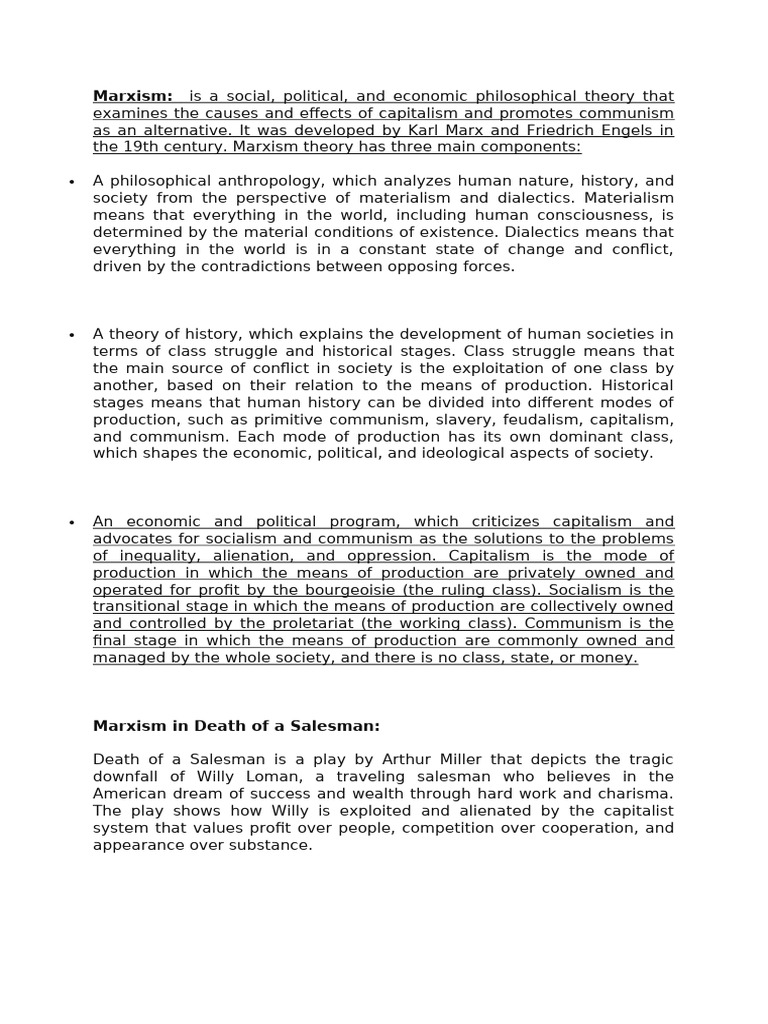 Marxism | PDF | Communism | Sociological Theories