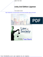 Dwnload Full Law and Society 2nd Edition Lippman Test Bank PDF