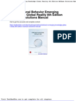 Dwnload Full Organizational Behavior Emerging Knowledge Global Reality 8th Edition Mcshane Solutions Manual PDF