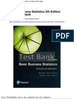 Dwnload Full Basic Business Statistics 5th Edition Mark Test Bank PDF