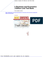 Dwnload Full Statistics For Business and Economics Canadia 5th Edition Lind Test Bank PDF