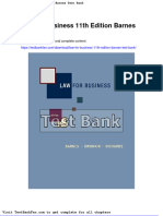 Dwnload Full Law For Business 11th Edition Barnes Test Bank PDF