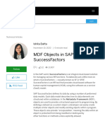 MDF Objects in SAP SuccessFactors - SAP Blogs