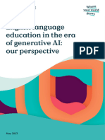 English Language Education in The Era of Generative Ai Our Perspective